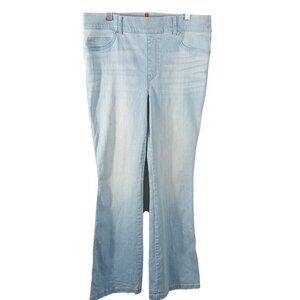 Spanx, Light Wash, High Rise, Flare Leg, Pull On, Sculpting Jean, Size Large